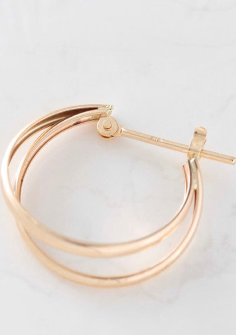 Noir de pupee k10 pierce フープ ノアールドプーペ　片耳