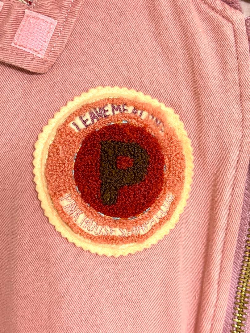 ピンクハウス　イチゴ柄ブルゾン ピンク　ワッペン