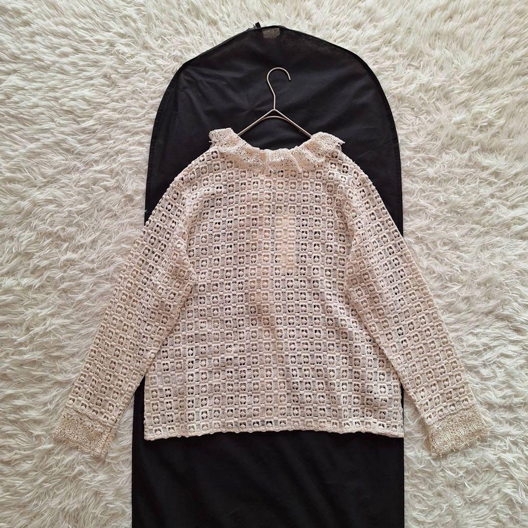 新品タグ付✨ヌキテパ×トゥモローランド クロシェフリルカラー ブラウス