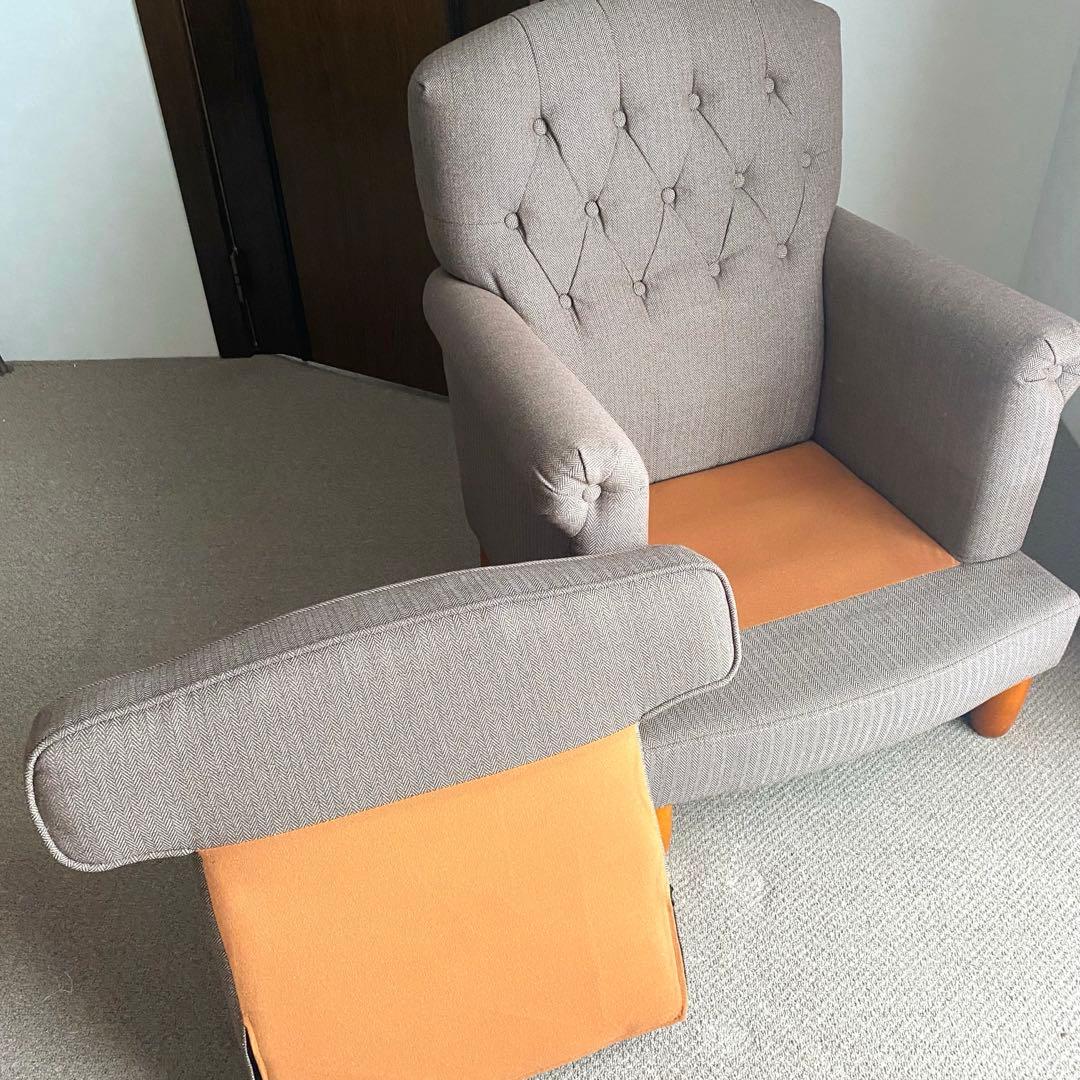 ニトリ★美品　一人掛けソファ　カプリ　クラッシックスタイル　ローソファ