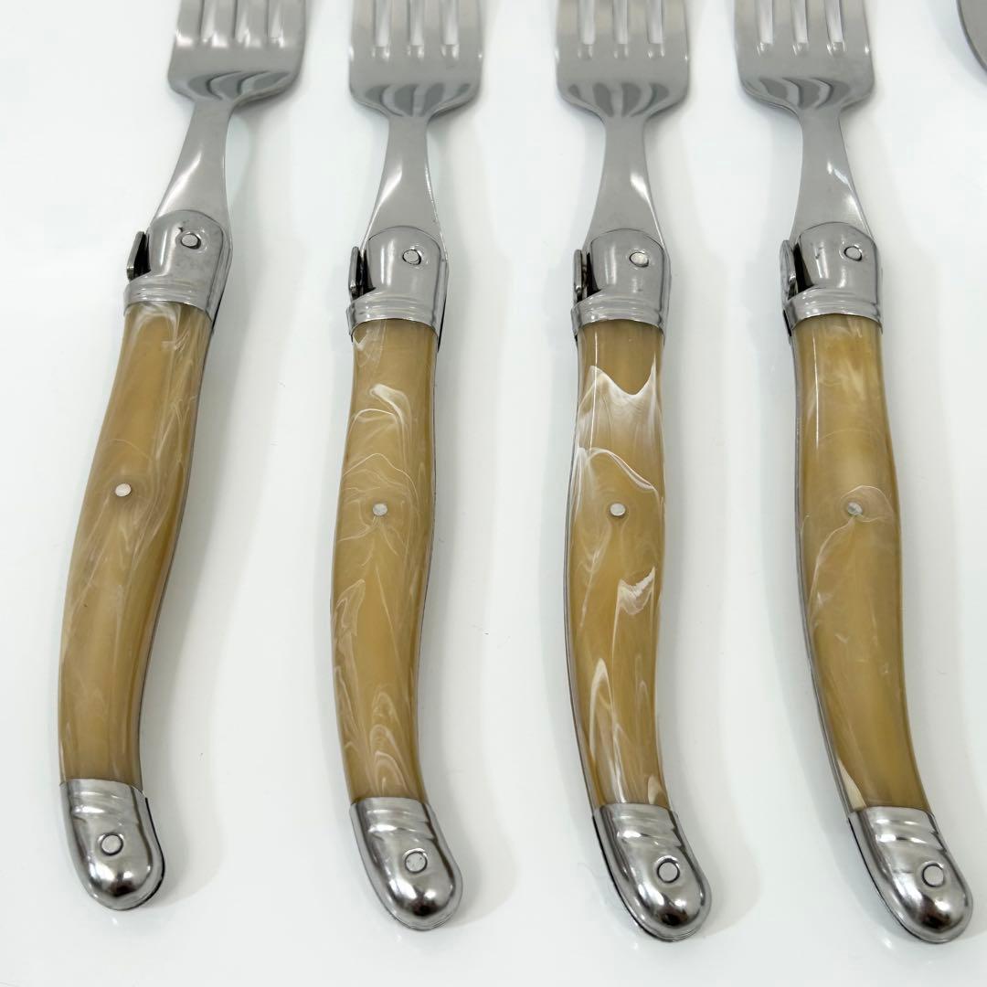 LAGUIOLE ラギオール ライヨール カトラリーセット アイボリー 12本