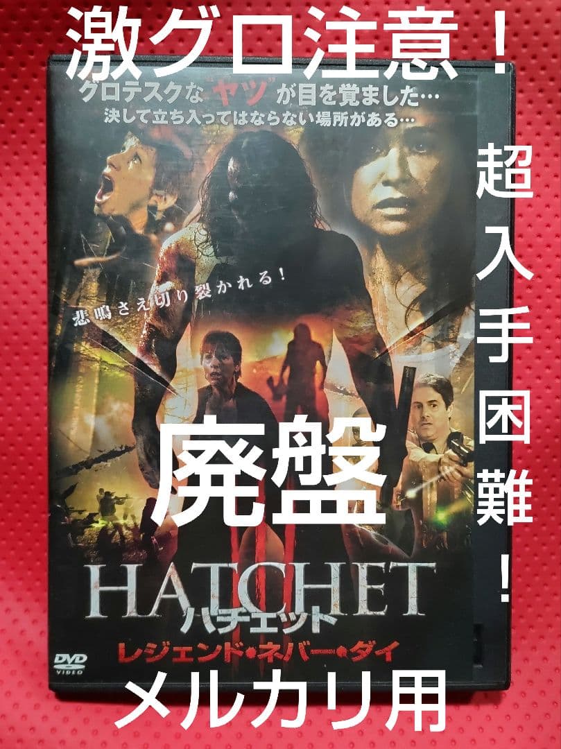 超入手困難！【廃盤】ハチェット レジェンド・ネバー・ダイ DVD