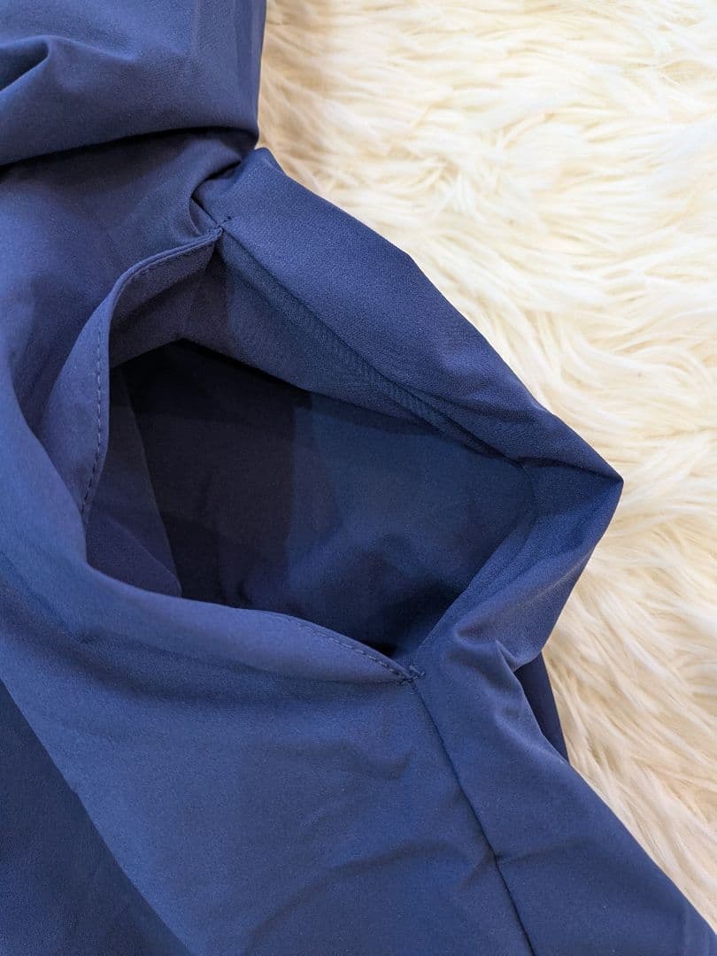 オアーノ　ネイビー 半袖 シャツワンピース Aライン レディース　薄手　RM