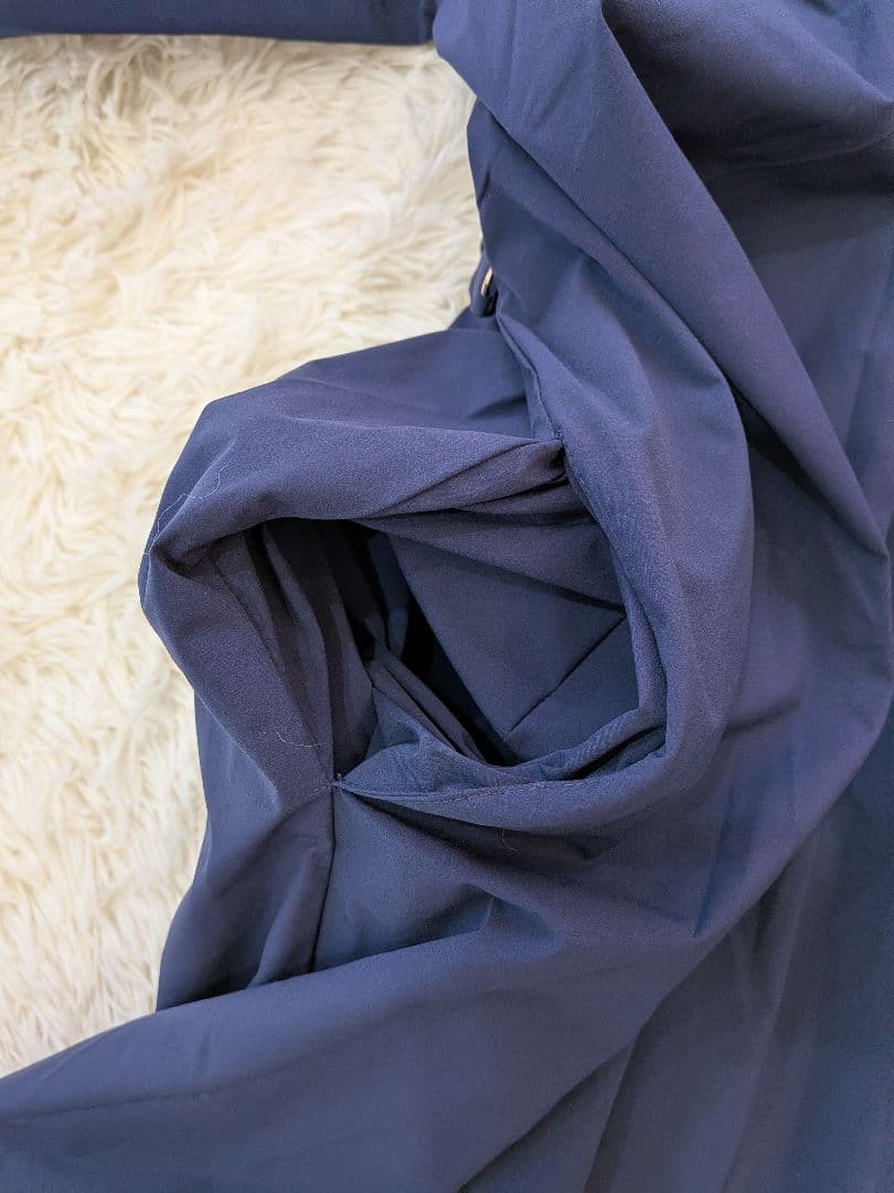 オアーノ　ネイビー 半袖 シャツワンピース Aライン レディース　薄手　RM