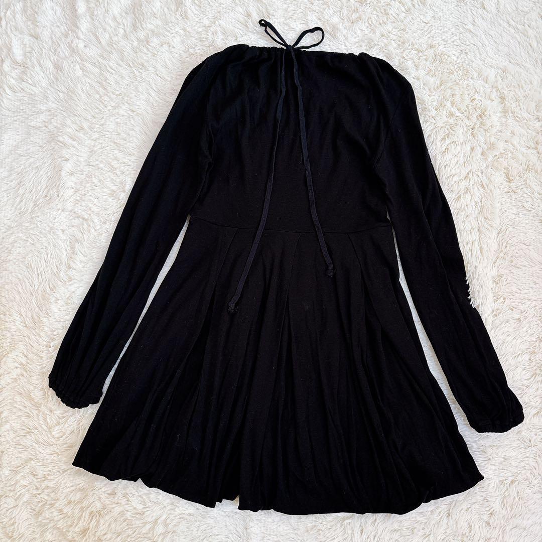 ヴィヴィアンウエストウッド 裾バルーン ワンピース　オーブ刺繍　バックリボン