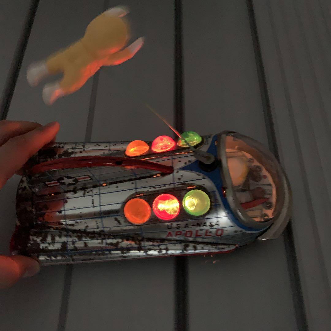 【昭和30年代】昔のマスダヤ　ブリキ　U.S.A.-NASA APOLLO箱無し