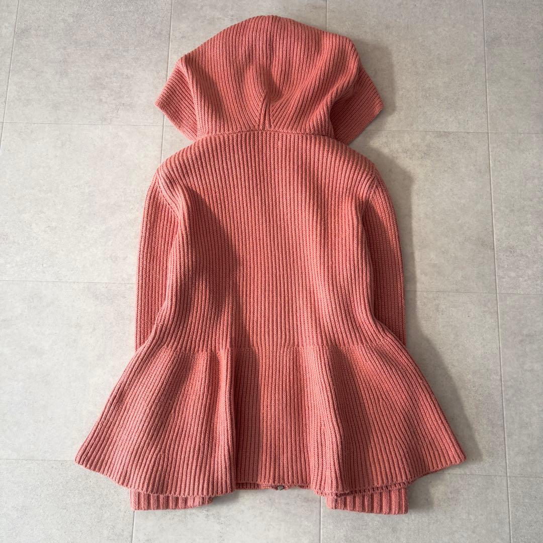 美品✨️7,8万 フォクシー スタイルパーカー 40 ピンク ペプラム プレート