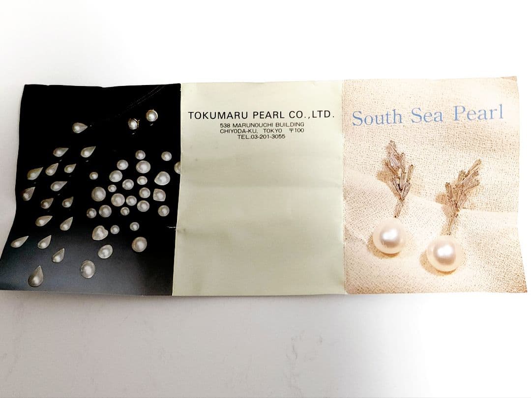 K18 Tokumaru Pearl 真珠付きネクタイピン 4.9g