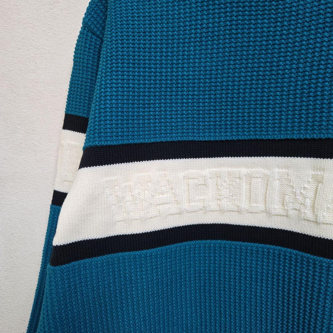 今だけ価格未使用24FWワコマリアWACKOMARIAロゴジャガードセーターL