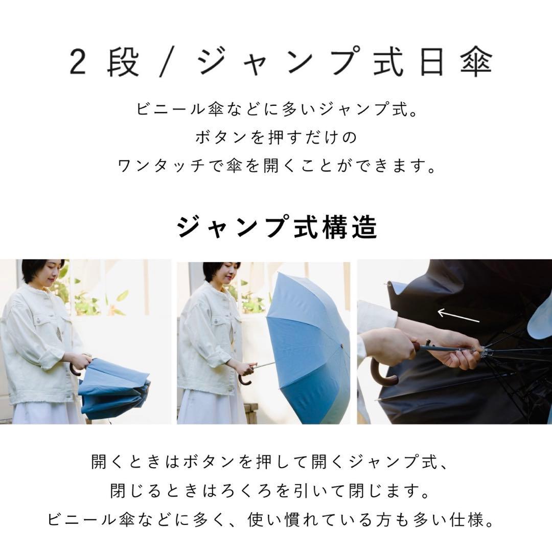 【新品・最高水準の日傘】COKAGE+木手元ジャンプ折 ホワイト