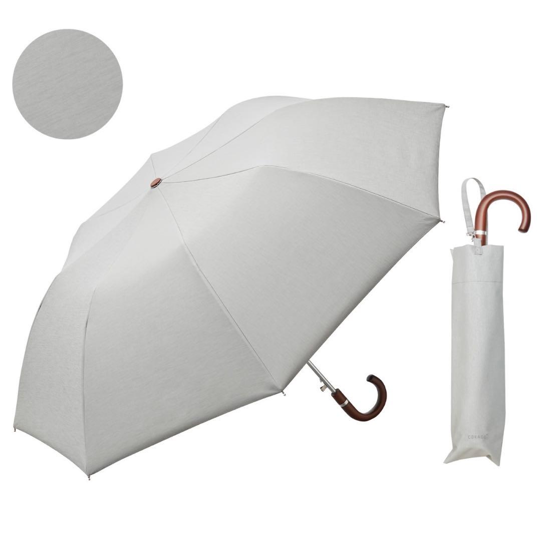 【新品・最高水準の日傘】COKAGE+木手元ジャンプ折 ホワイト