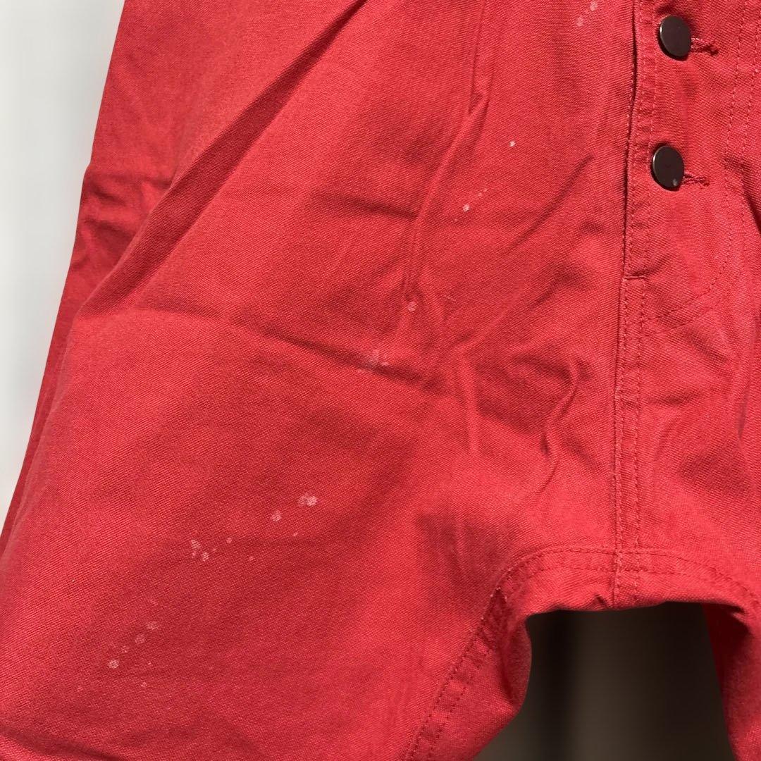 ネメス コムデギャルソン 赤 サルエル ワークパンツ ペインター デザイン