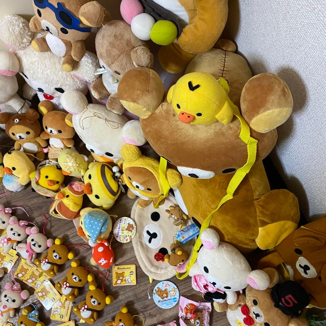希少 san-x リラックマ キイロイトリ ぬいぐるみ マスコットまとめ売り