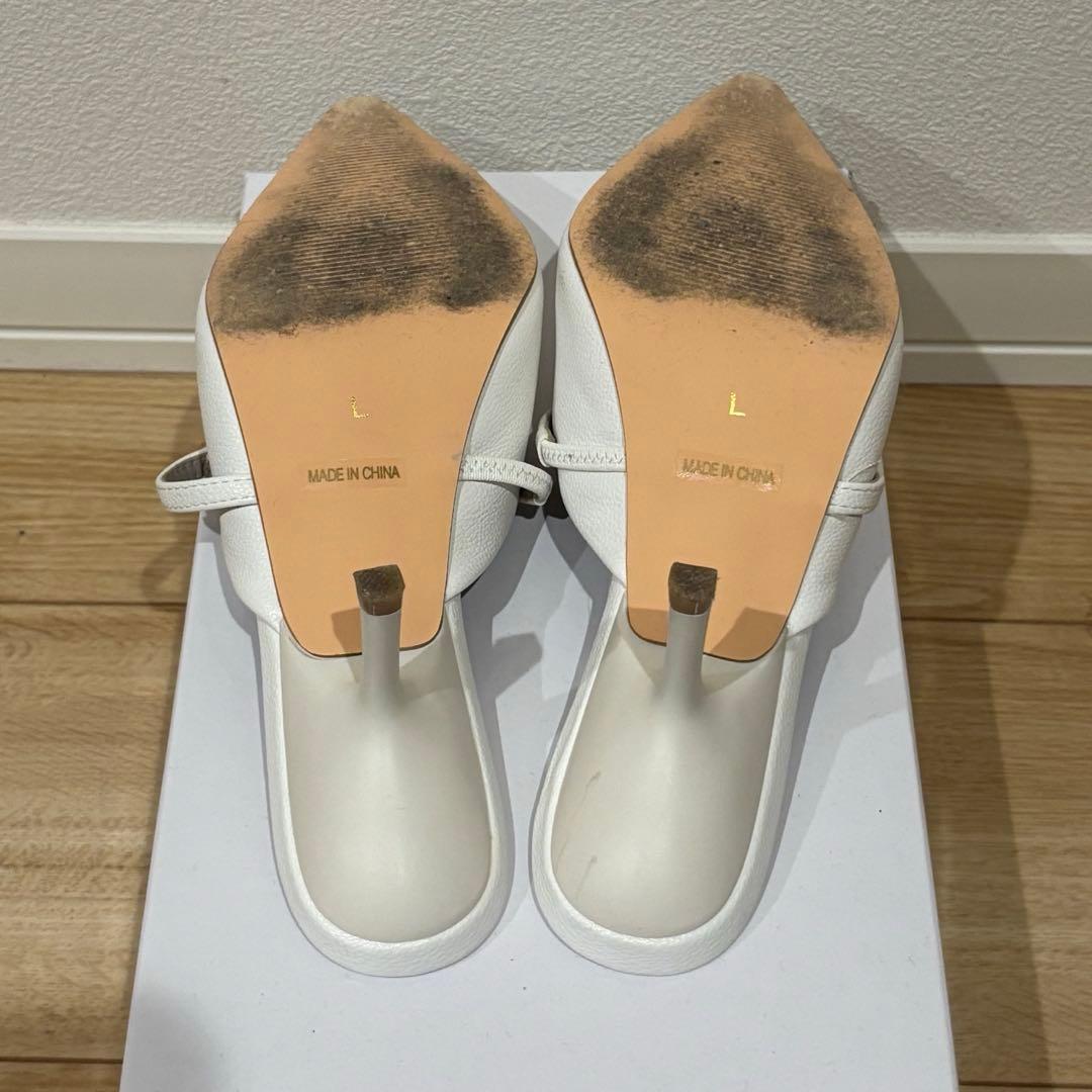 aimeine エメイン ゴールドモチーフポインテッドミュール