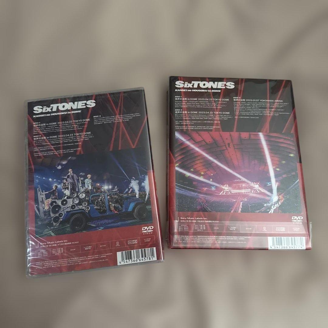 SixTONES 『慣性の法則inDOME』 DVD
