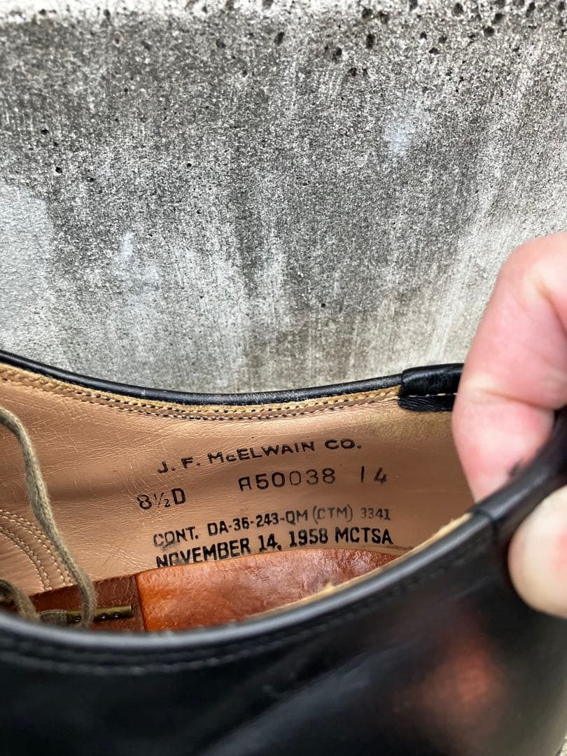 1950s US NAVY us 8.5D (US サービスシューズ ミリタリー