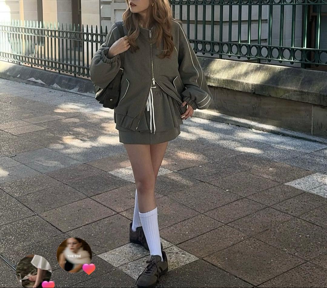 【THETOE】Brixton Track Jacket gray