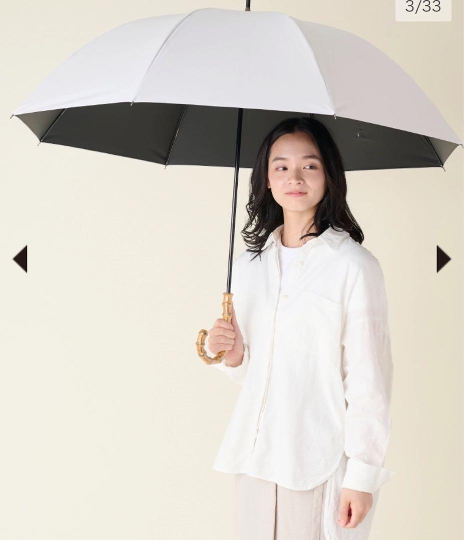 サンバリア 100　日傘　無地　LLサイズ　ホワイト