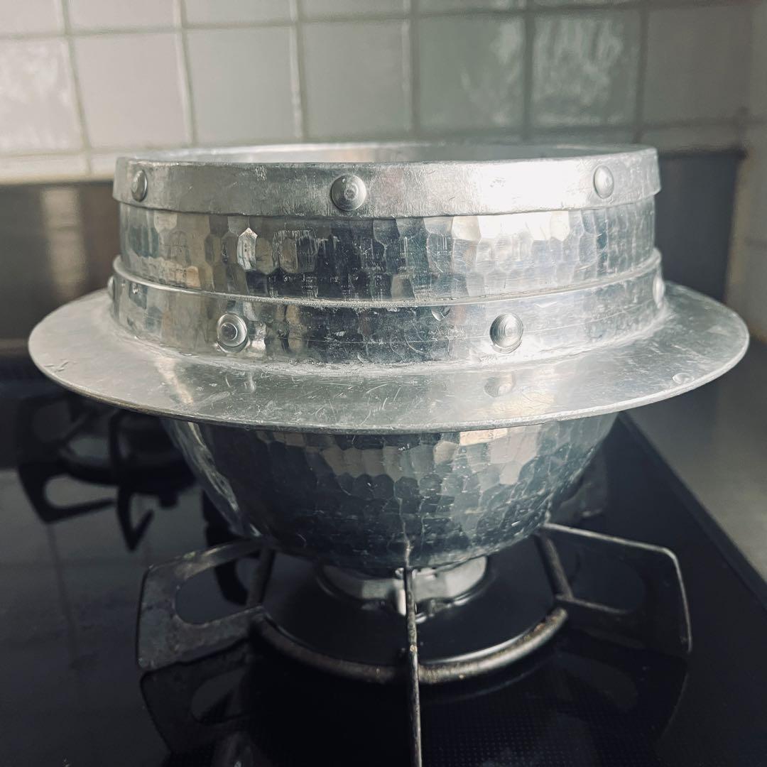 アルミ打ち出し羽釜 釜定木蓋セット