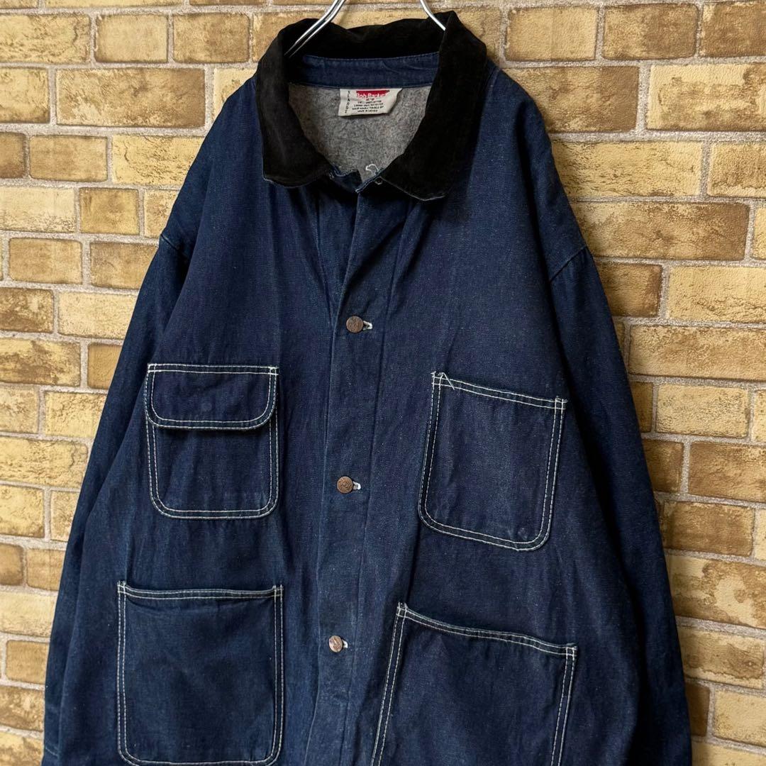 ボブベーカー　メキシコ製　ヴィンテージデニムカバーオール　ビッグシルエットXL.