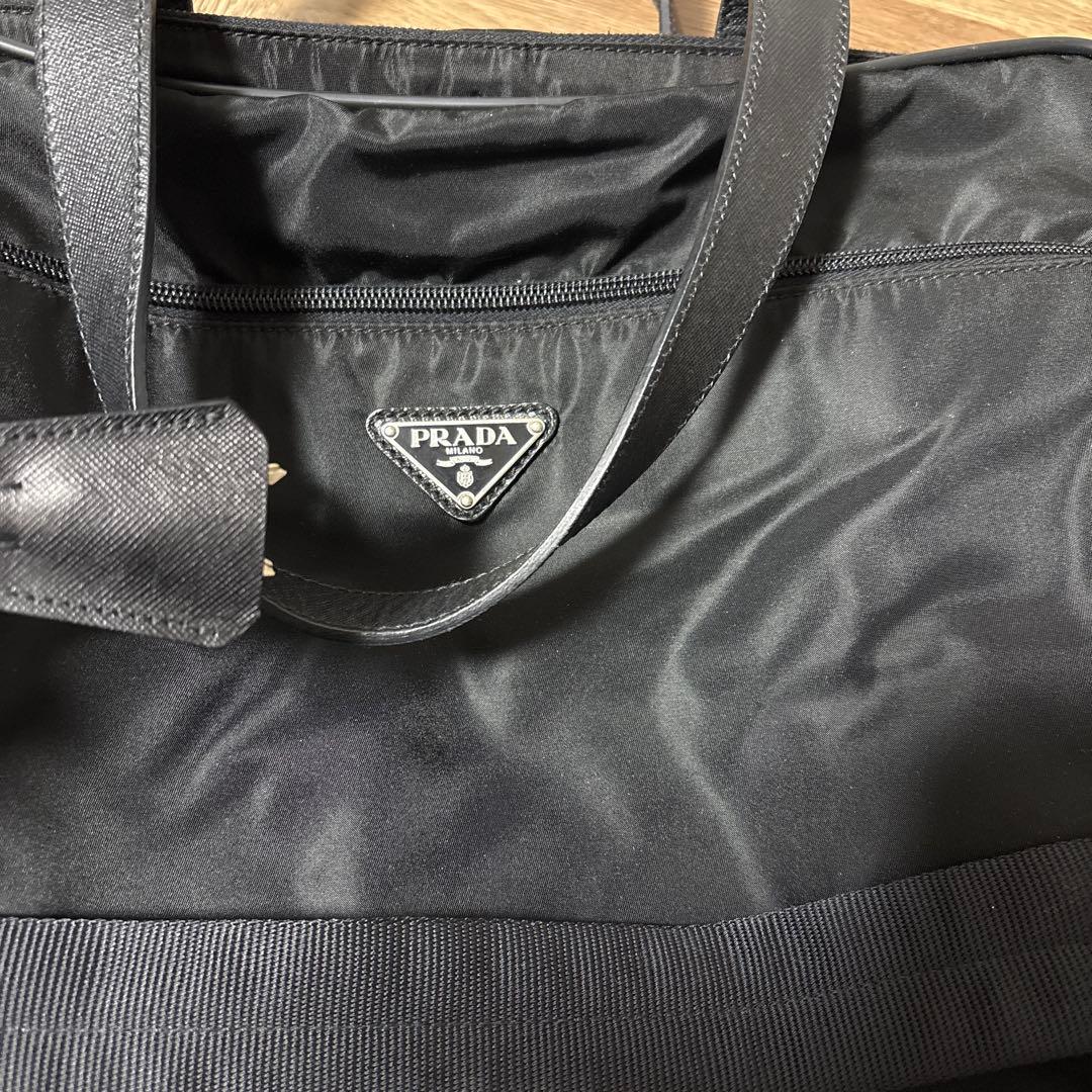 PRADA ブラック ビジネスバッグ　ショルダー付