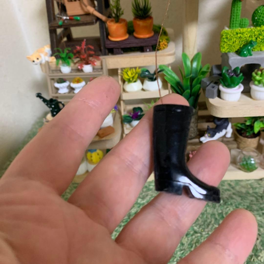 ミニチュア猫島アイランドフェイクガーデン、ハンドメイド、1点物、多肉植物サボテン