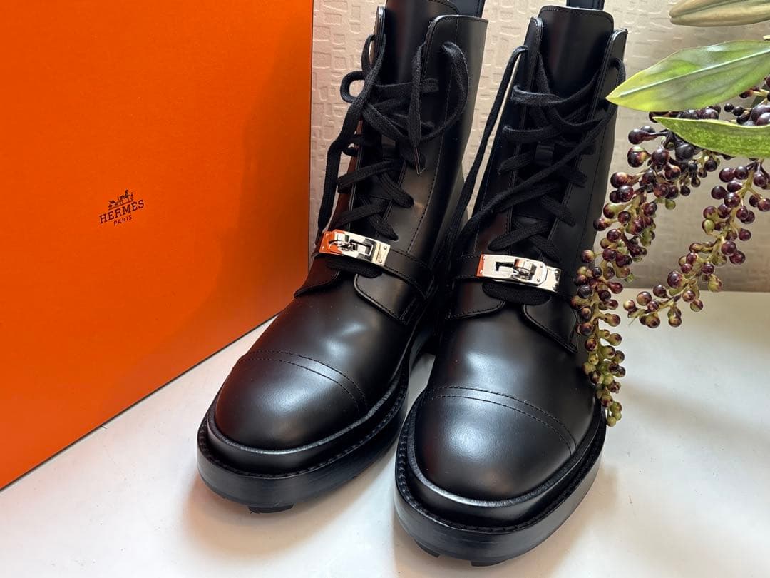 新品　エルメス HERMES ブーツ　ショートブーツ 37.5
