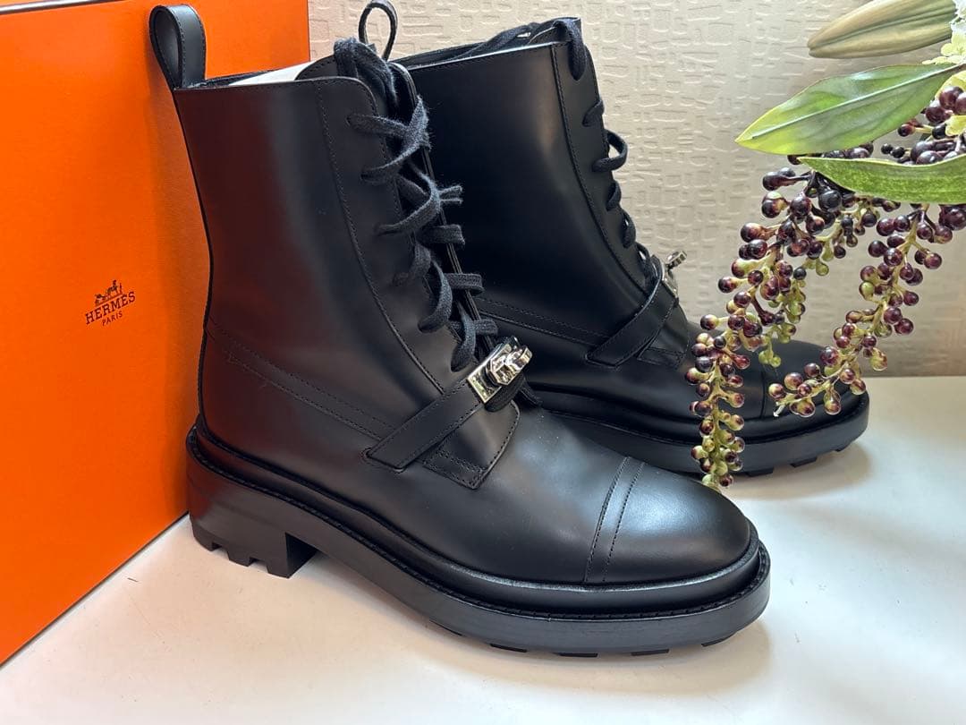 新品　エルメス HERMES ブーツ　ショートブーツ 37.5