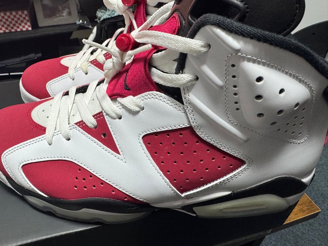 Air Jordan 6 カーマイン/白バスケットシューズ