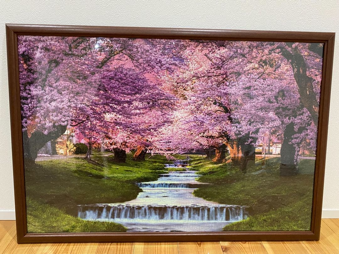 ジグソーパズル用デザイン完成品3点セット　フレーム付き