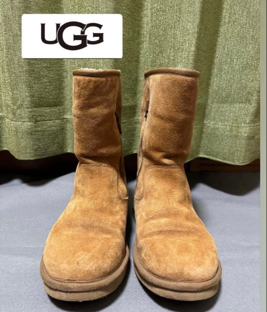 UGG ムートンブーツ 美品25センチ レディース 正規品 チェスナット