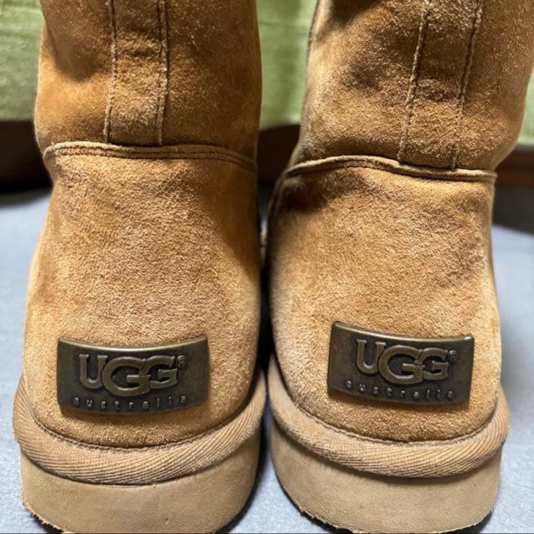 UGG ムートンブーツ 美品25センチ レディース 正規品 チェスナット