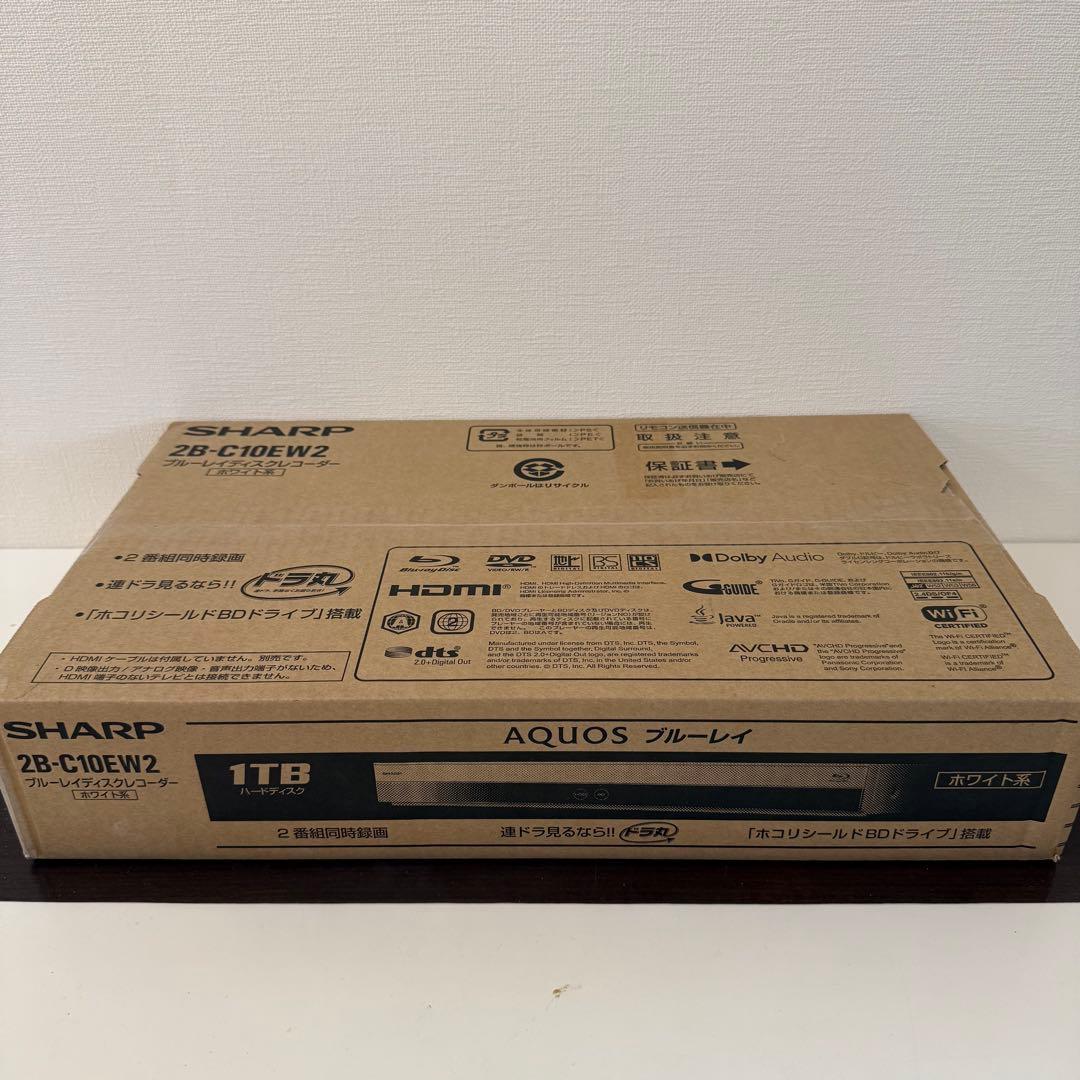 SHARP / シャープAQUOSブルーレイ2B-C10EW2 ホワイト1TB