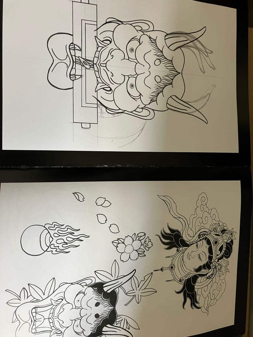 彫まさ 画集　下絵　彫り師　希少