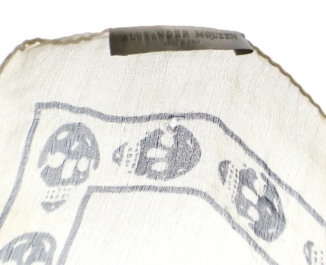 Alexander McQueen - スカーフ white