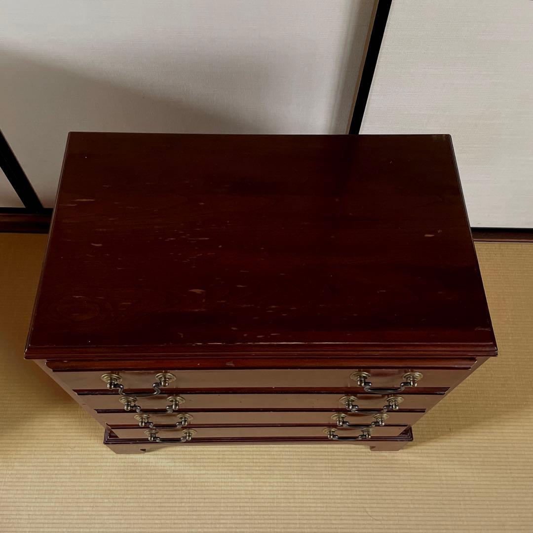 THAN ALLEN (イーセンアーレン) ナイトチェスト ダークブラウン 4段