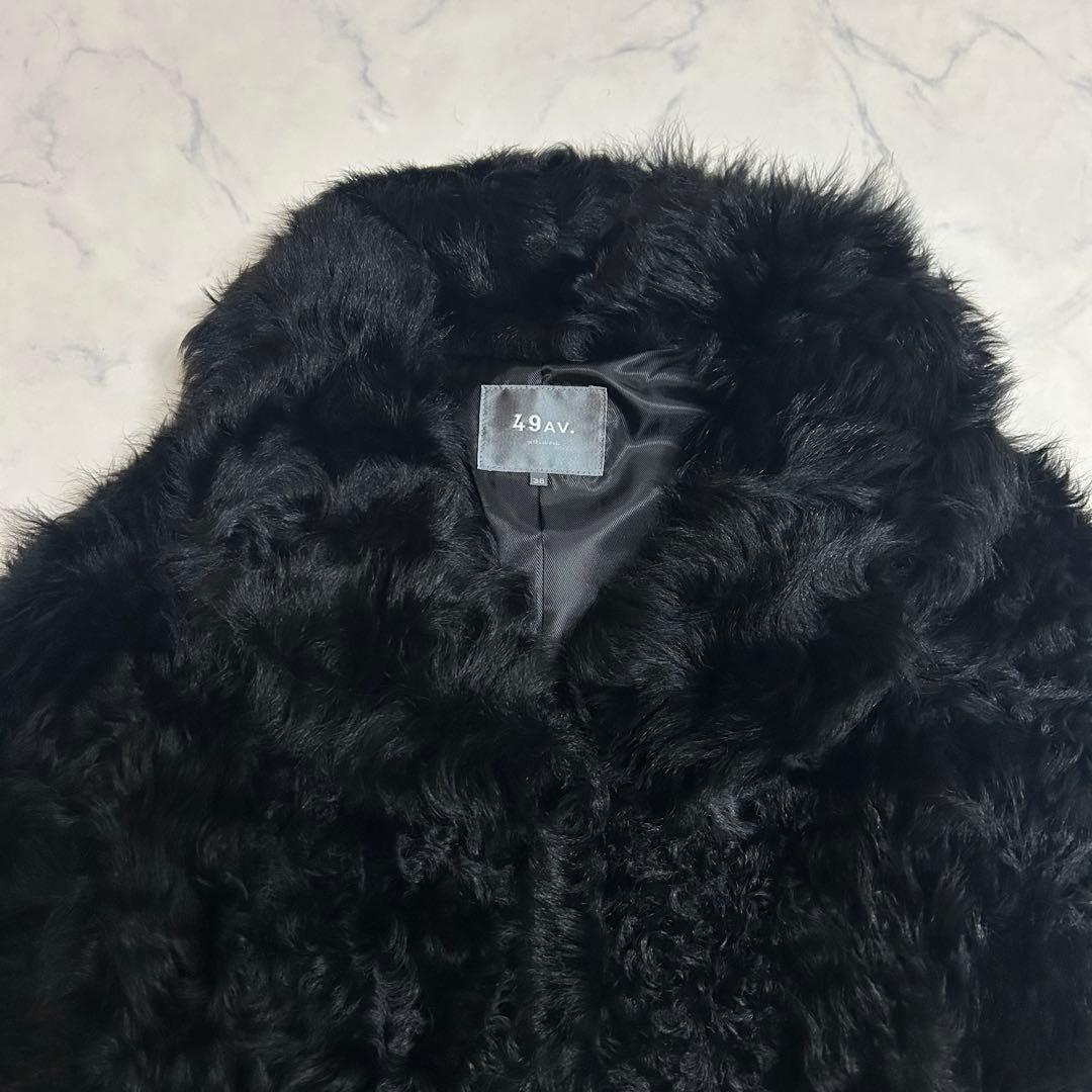 美品✨ジュンコシマダ 極上チキャンラムファー ジャケット ボリューム毛皮 38