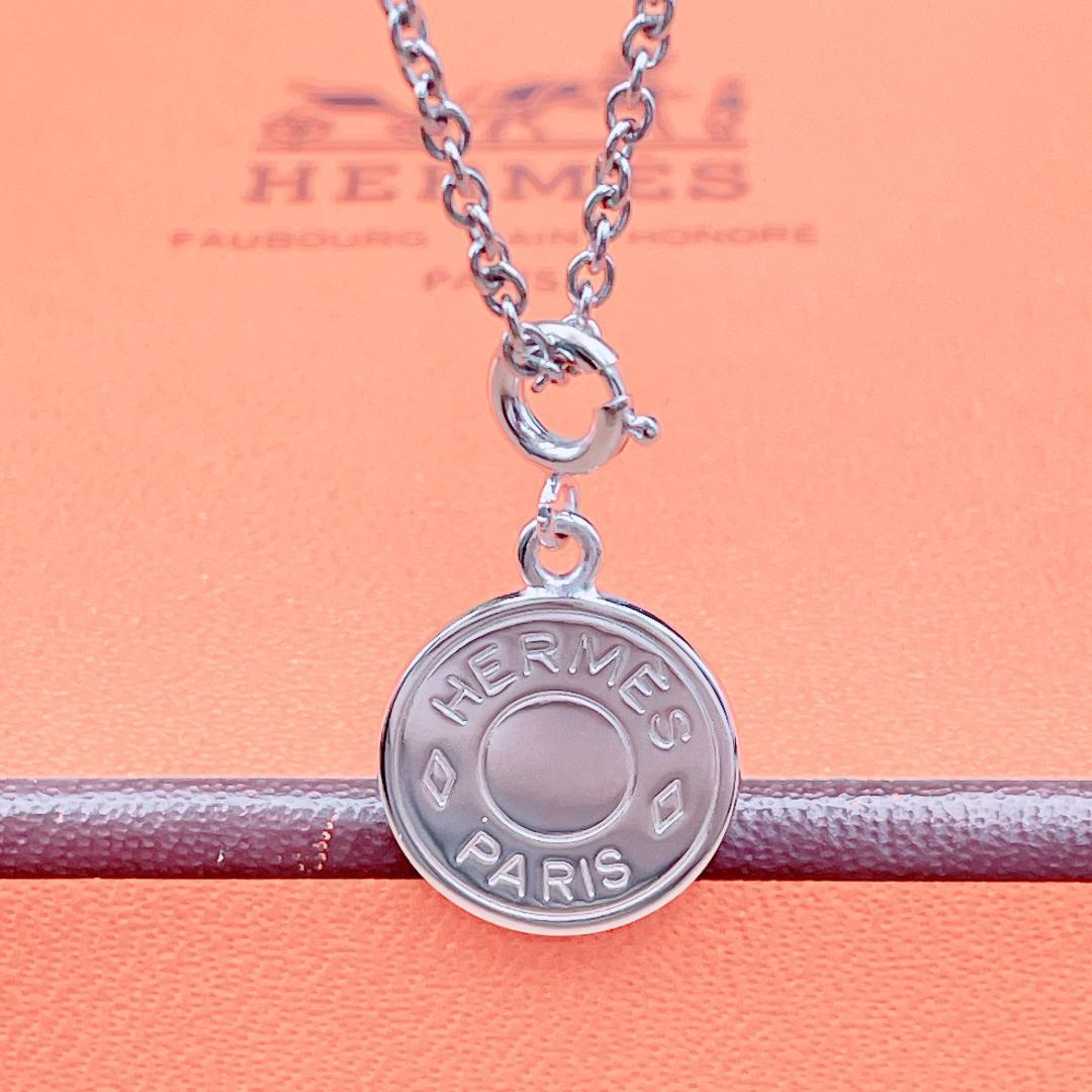 ◇エルメス◇ 新品仕上済 セリエ ネックレス ペンダント 小 シルバー 4.94