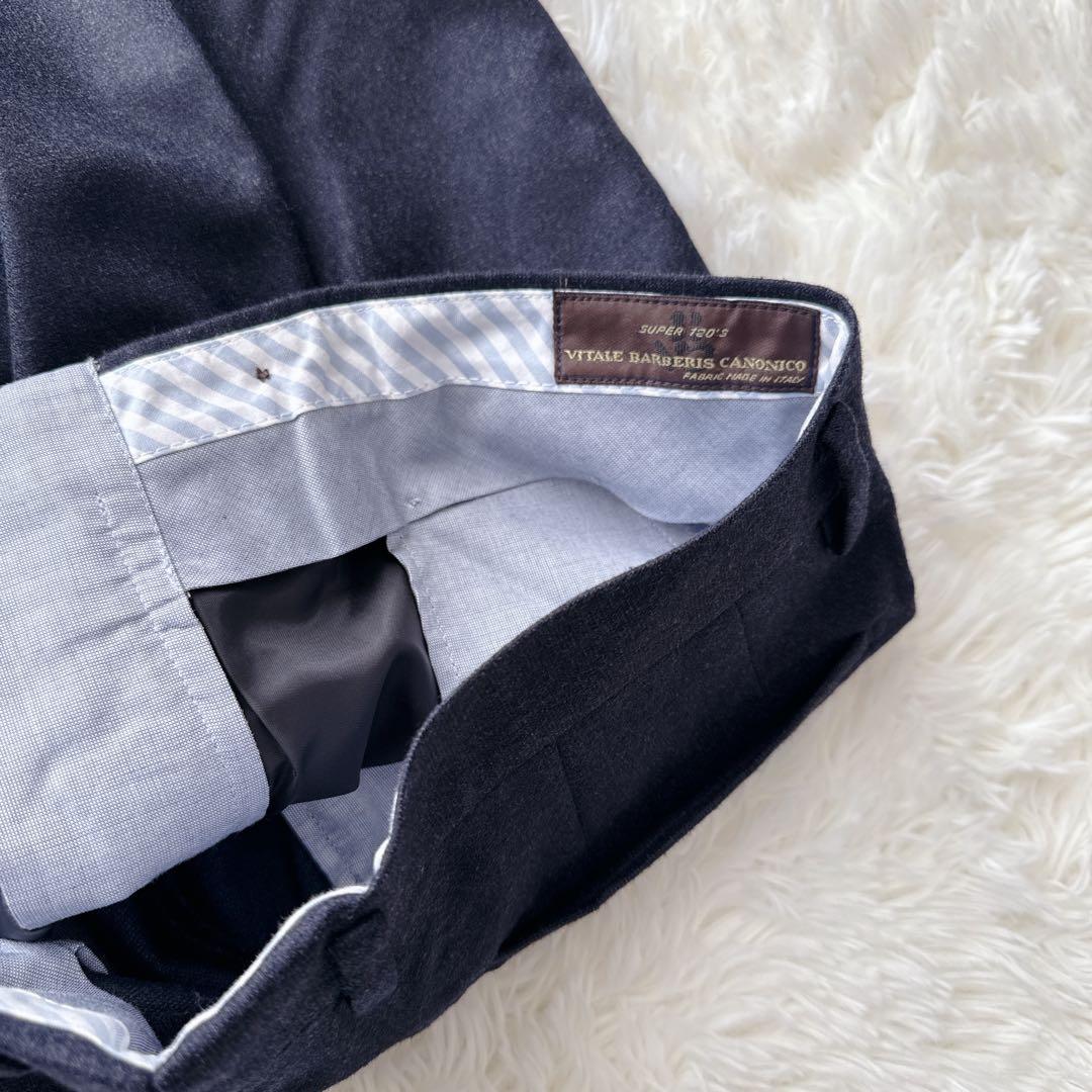 新品未使用⭐️ユニバーサルランゲージ　カノニコ　スラックス ネイビー L 82cm