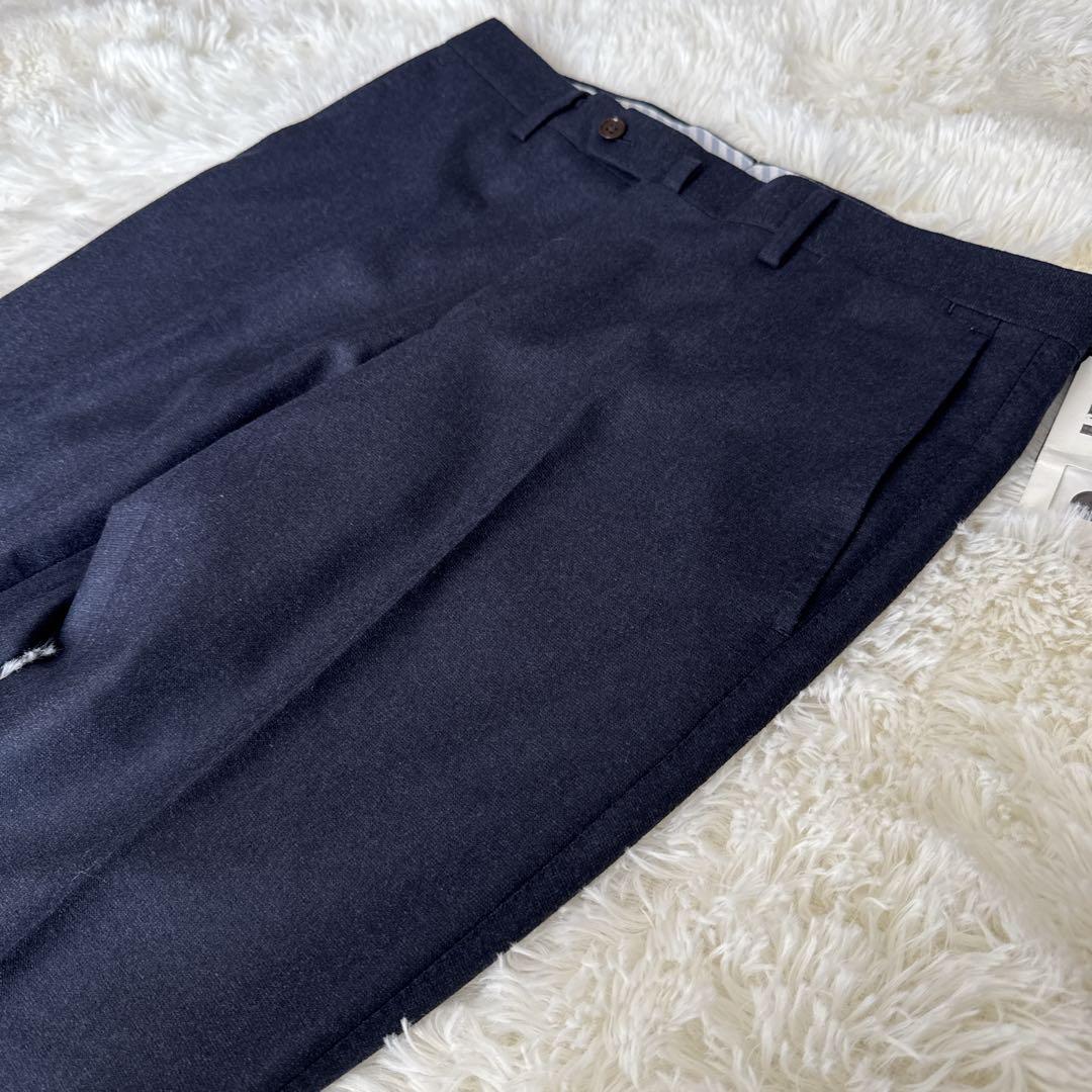 新品未使用⭐️ユニバーサルランゲージ　カノニコ　スラックス ネイビー L 82cm