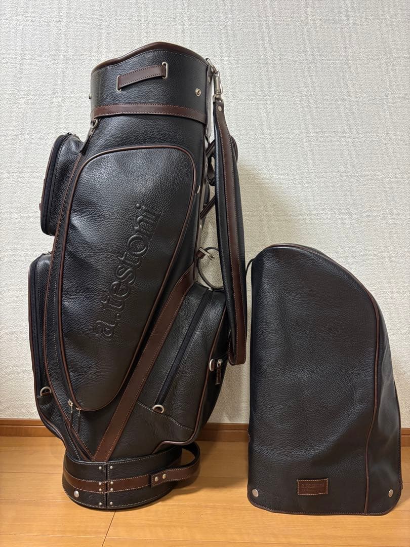高級美品 30万 テストーニ testoni 9.5型 キャディバッグ