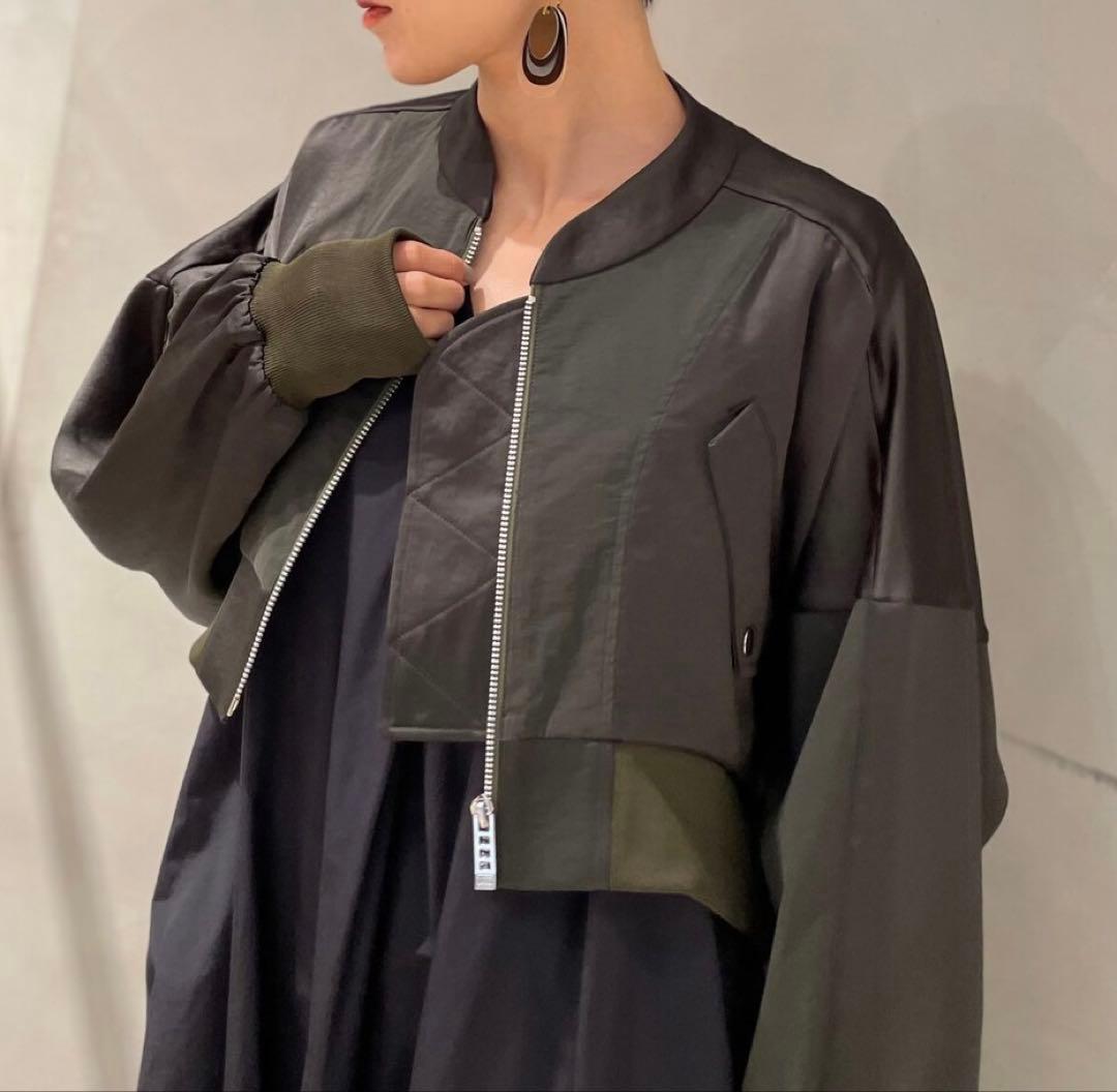 イワ 　UN3D.アンスリード　シアーコンビサテンブルゾン