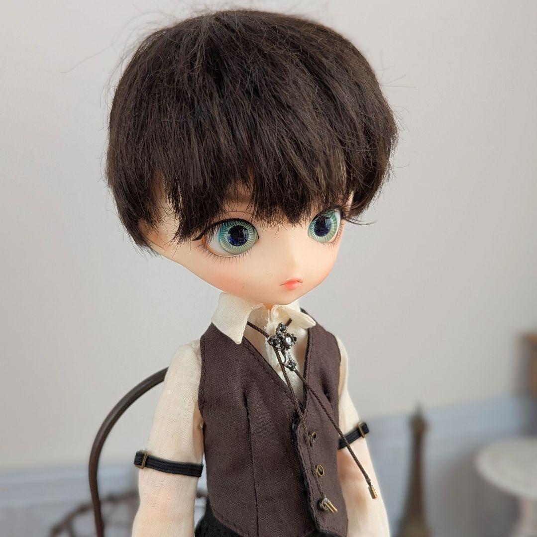 1534※ハルモニアブルームアウトフィット※茶色のカマーベストとパンツのセット※