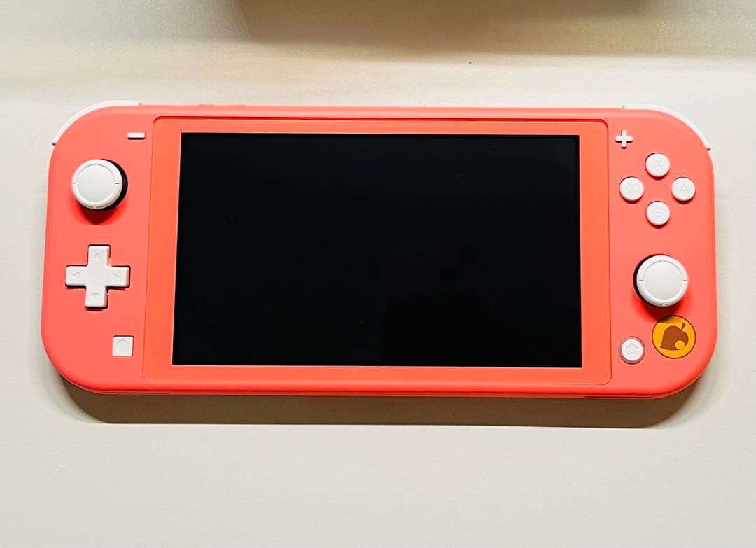 Switch lite どうぶつの森 しずえ アロハ柄 コーラル 本体