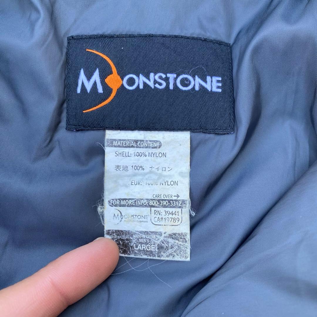 90s MOONSTONE ウルトラライトダウン パフジャケット ネイビー 中綿