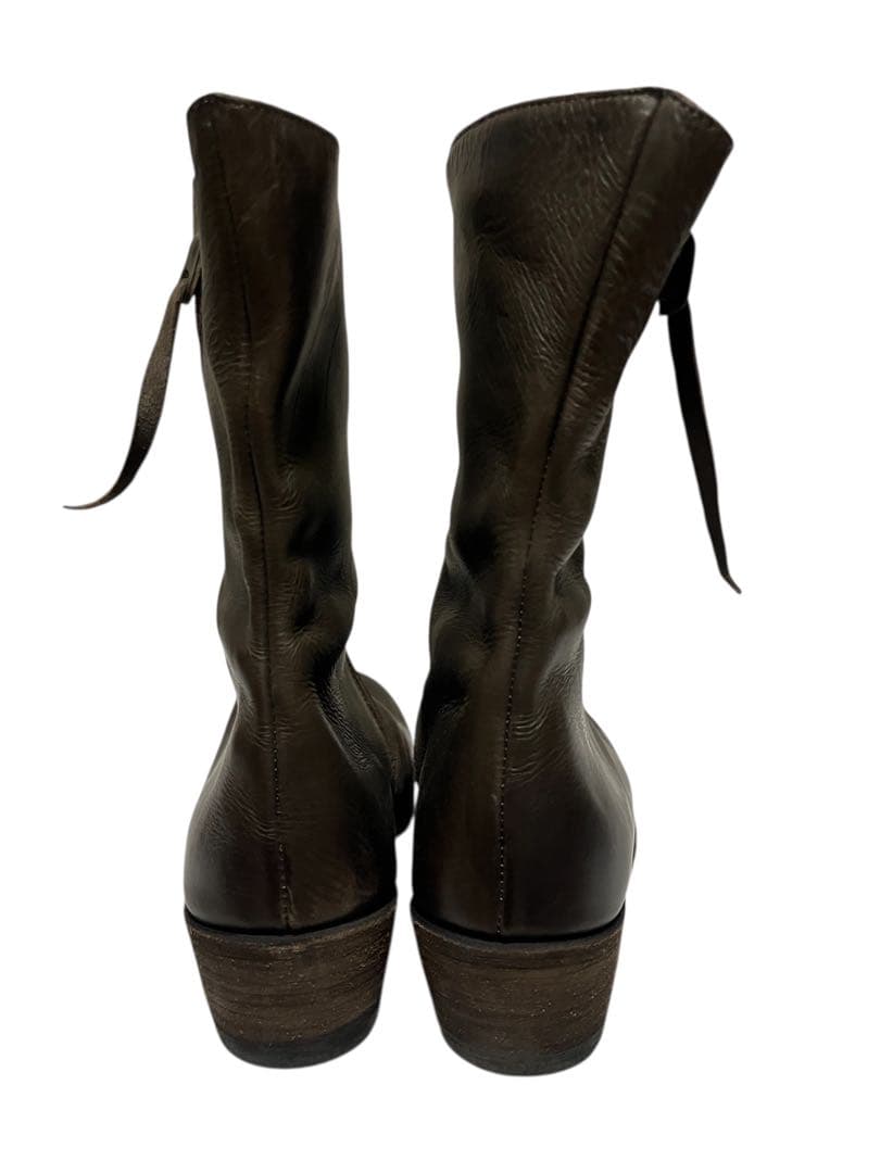 m.a+ エムエークロス シューズ スパイラルジップブーツ　37 レザー　革