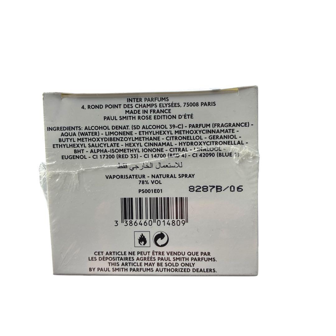 未開封品 ポールスミス　ローズサマー　オードトワレ　香水　100ml