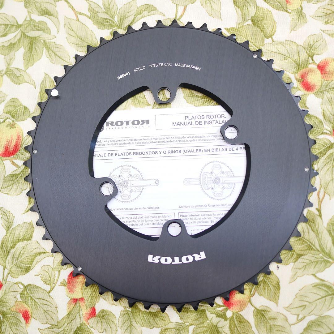 選手支給品 Rotor エアロラウンド アウターリング 58T シマノ対応 プロ