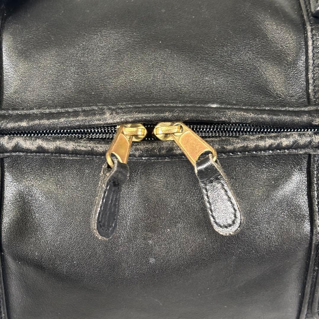 コーチ オールドコーチ ボストンバッグ 大容量 オールレザー ブラック