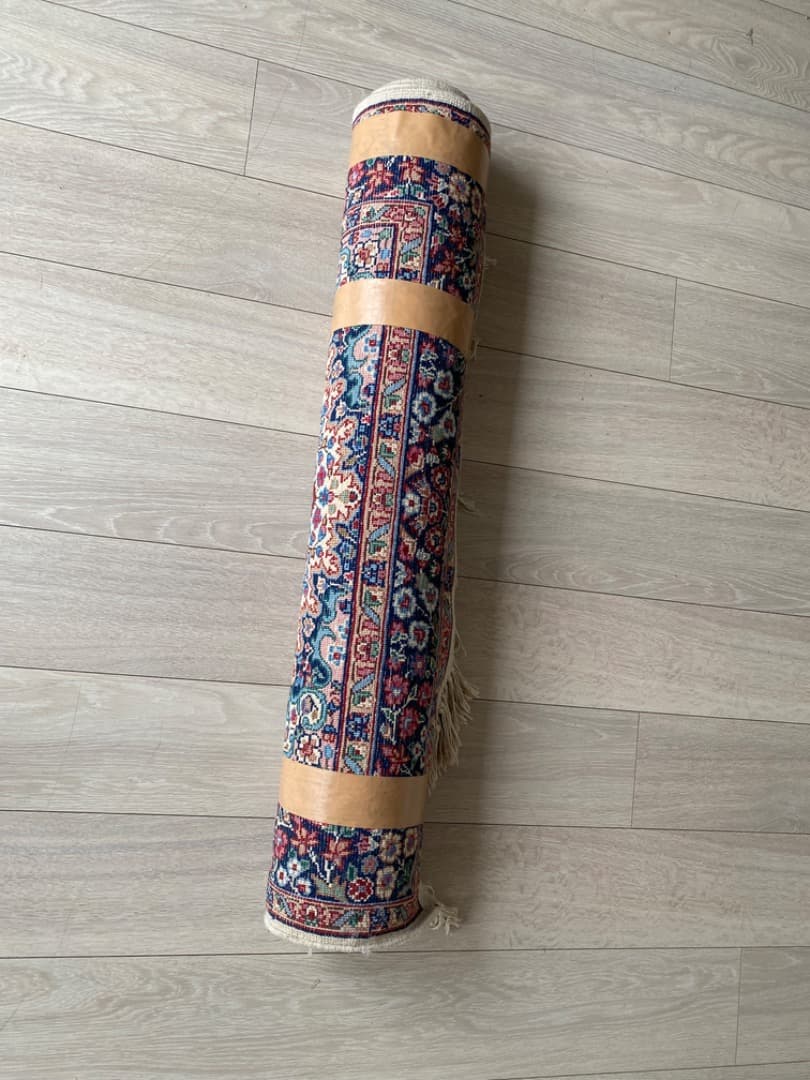 ペルシャ風花柄ラグ 約150x90cm